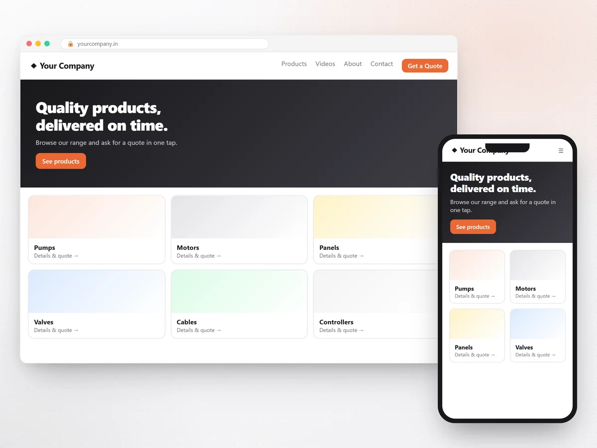 Business Websites with Admin Panel